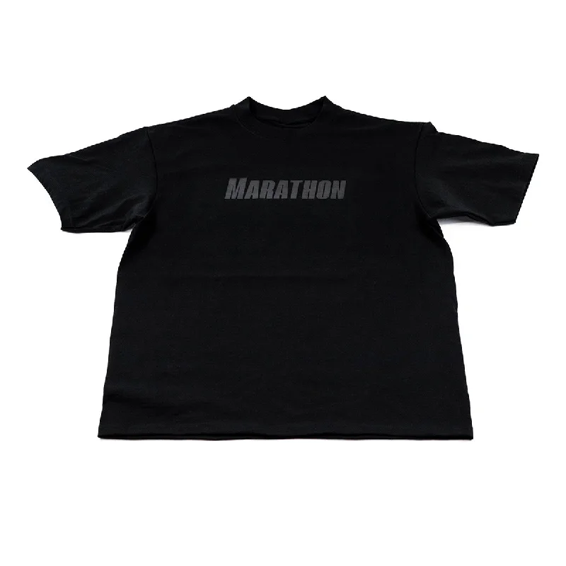 Elegant Tailoring Marathon Lifestyle Tonal T-Shirt - Black