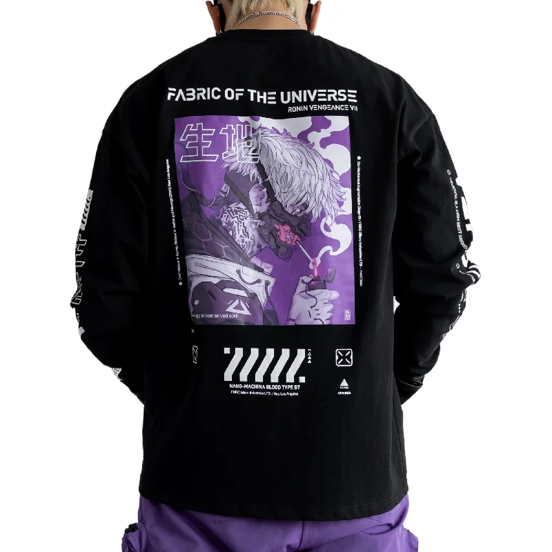 Soft Style Ronin Vengeance Black Long Sleeve T