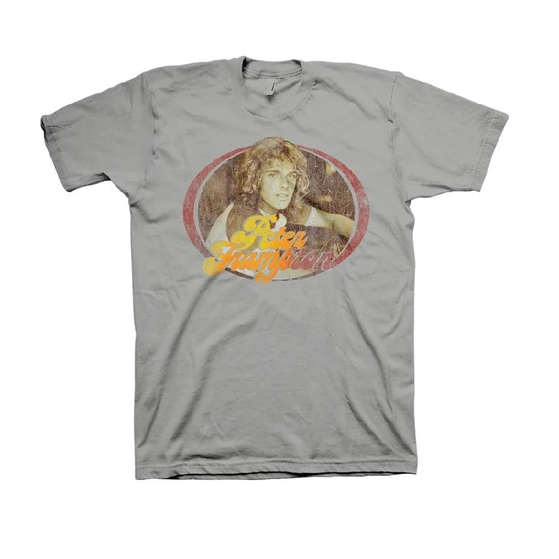 Lounge Chic Peter Frampton - Oval 70's Photo T-Shirt
