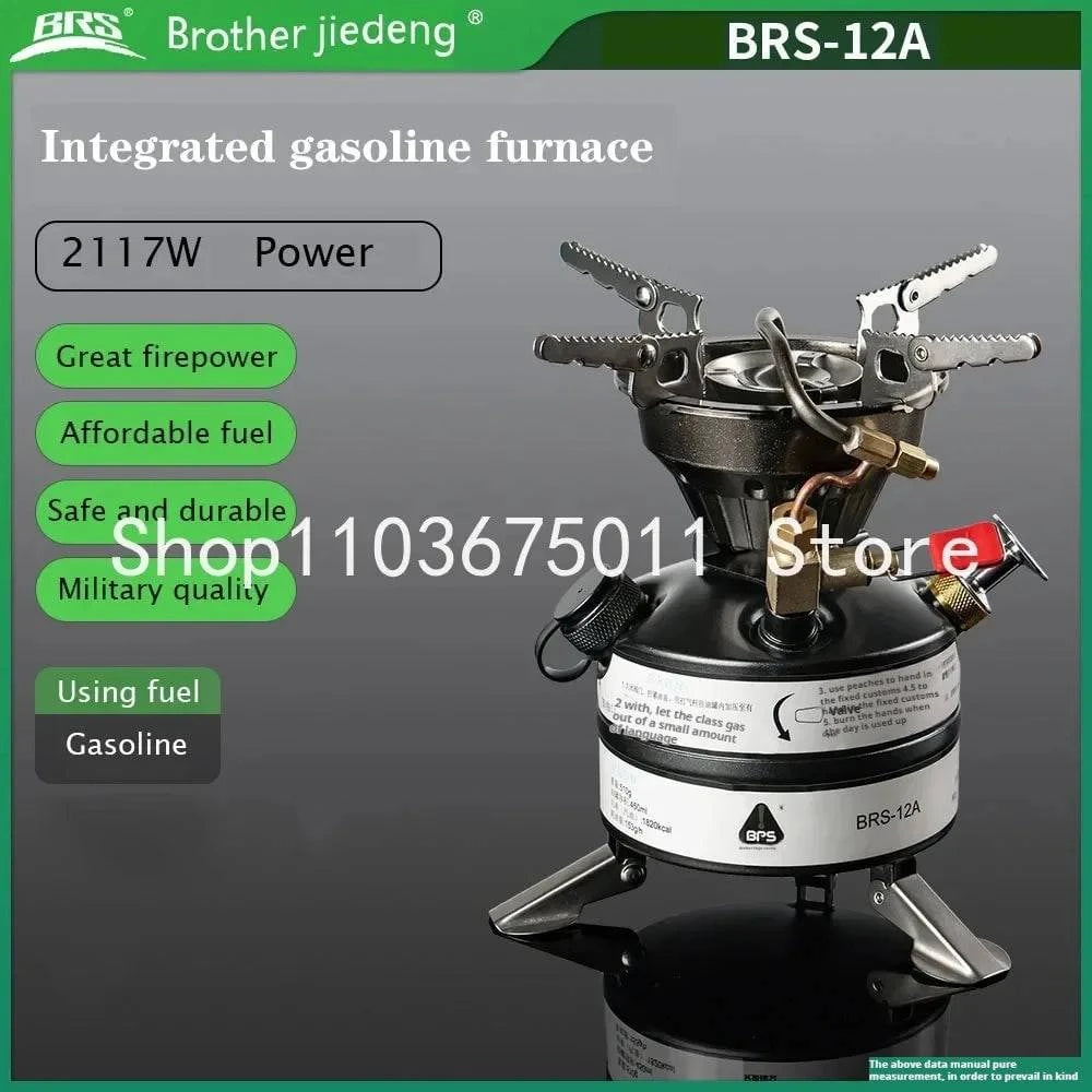 Exquisite Embroidery BRS-12A Mini Liquid Fuel Camping Gasoline Stove Outdoor Portable One-piece Burners Cooker Camping Equipment For Outdoor Sports Exquisite Embroidery BRS-12A Mini Liquid Fuel Camping Gasoline Stove Outdoor Portable One-piece Burners Cooker Camping Equipment For Outdoor Sports