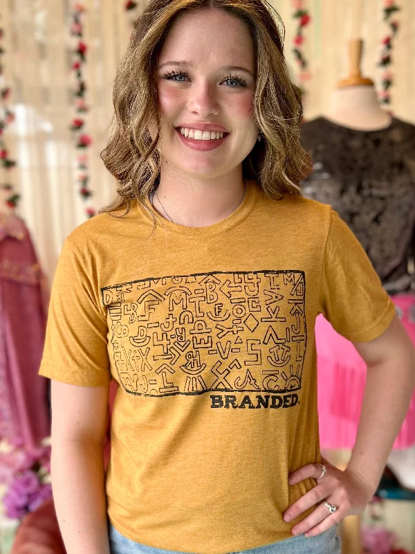 Branded Mustard Tee*