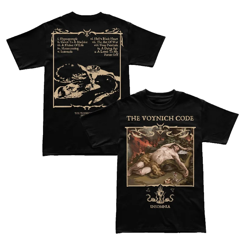 Wearable At Home Or Out The Voynich Code "Insomnia" T-Shirt