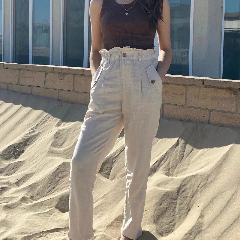 Spring Fashion Simply Cute Linen Pants