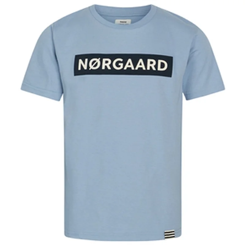 Effortless Wear Mads Nørgaard Printed Tee Thorlino T-Shirt Faded Denim