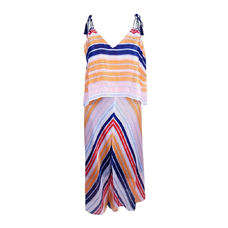Warm Comfort Rachel Roy Women's Striped Popover Midi Dress