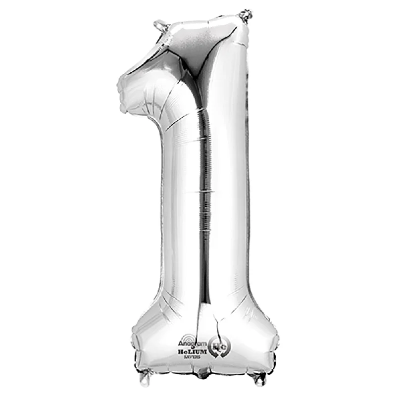 Easygoing Style 34 inch NUMBER 1 - ANAGRAM - SILVER