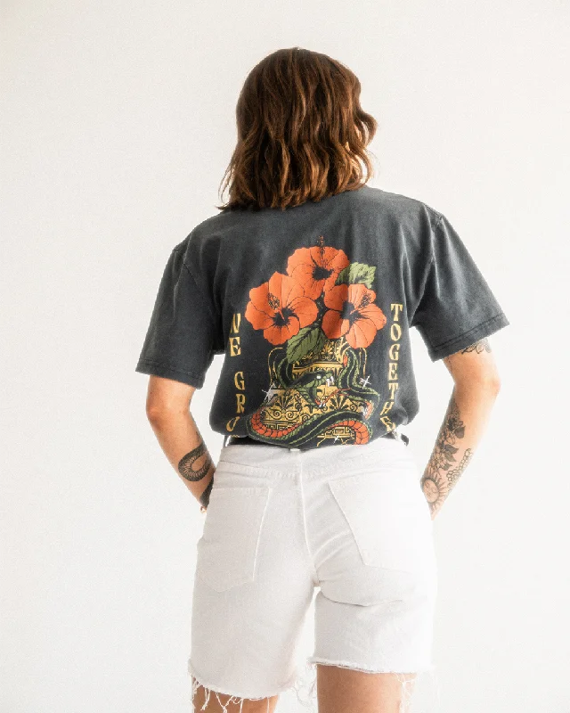 Cozy Knits We Grow Together T-Shirt - Acid Wash