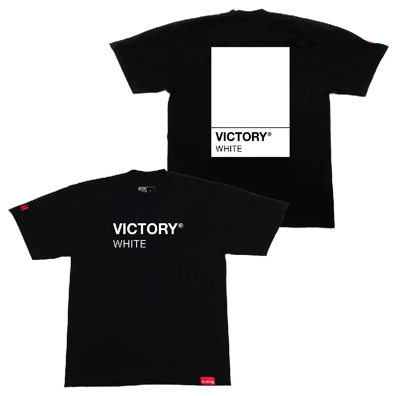 Fresh And Elegant Victory White Pantone T-shirt - Black