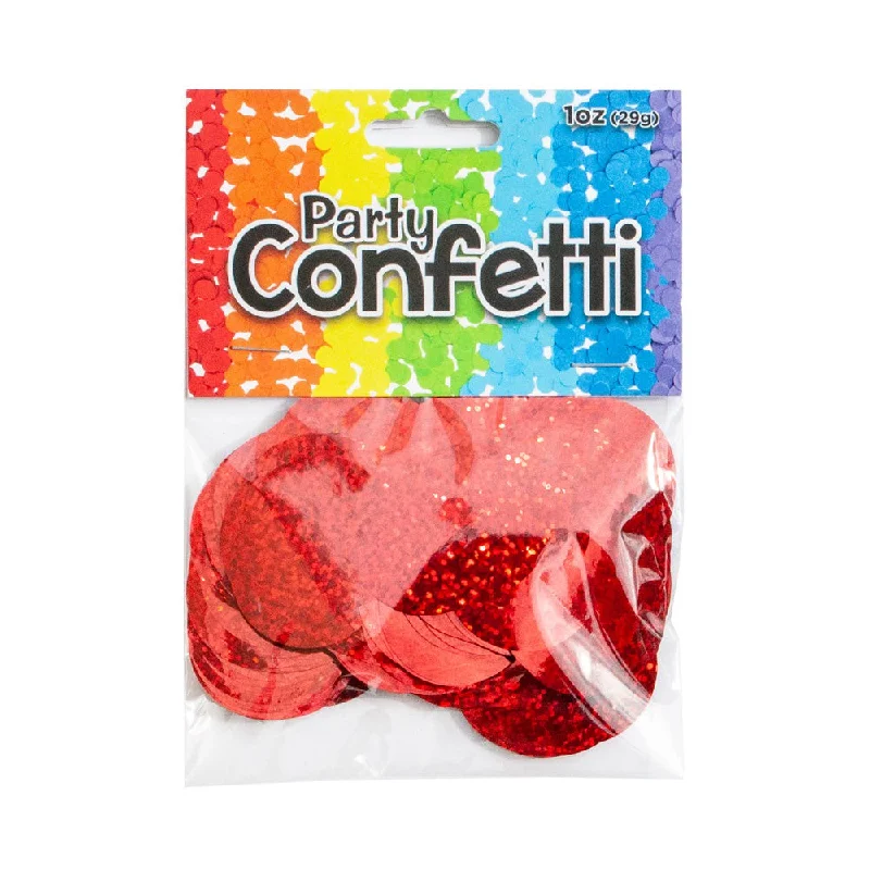 Stunning Fashion HOLOGRAPHIC CONFETTI - RED