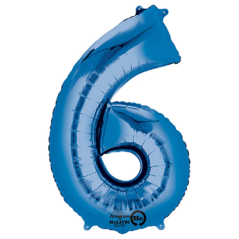 Everyday Comfort 34 inch NUMBER 6 - ANAGRAM - BLUE