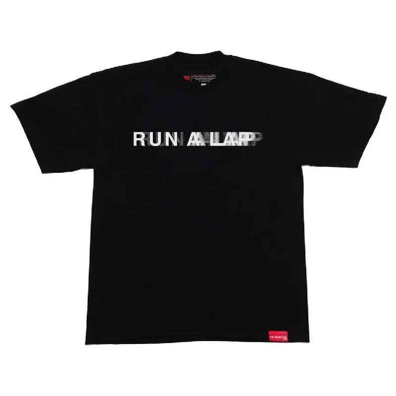 Chic Lounge Run A Lap Blurred T-shirt - Black/White