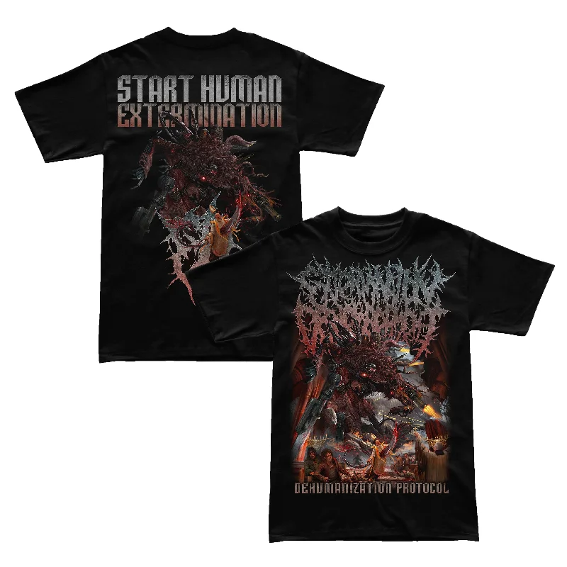Personalized Outfit Extermination Dismemberment "Dehumanization Protocol" T-Shirt