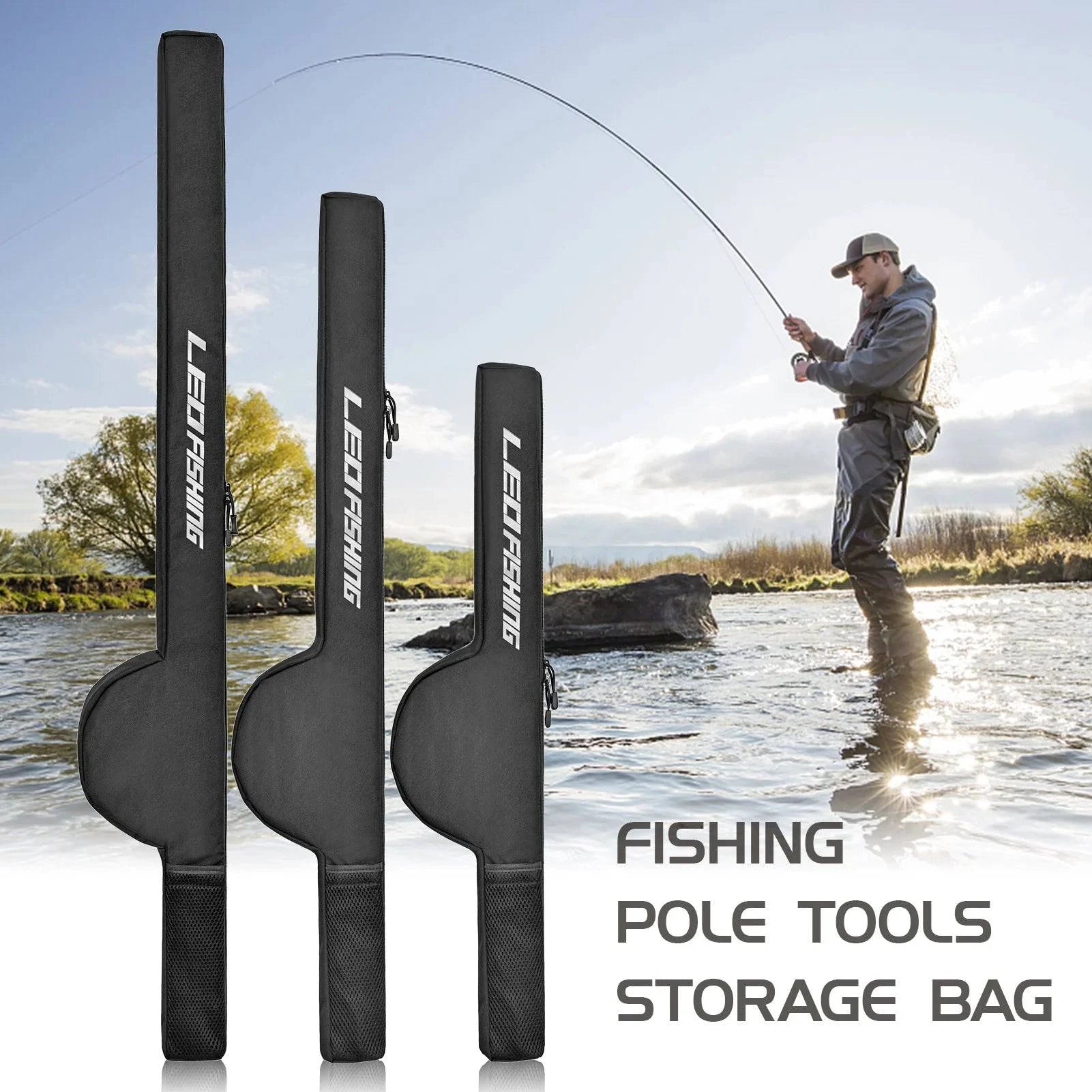 Celebrity Must-have Fishing Rod Bag 85cm/106cm/126cm Fishing Rod Reel Bag Pole Shoulder Storage Bag Portable Rod Tackle Tool Carrier Celebrity Must-have Fishing Rod Bag 85cm/106cm/126cm Fishing Rod Reel Bag Pole Shoulder Storage Bag Portable Rod Tackle Tool Carrier