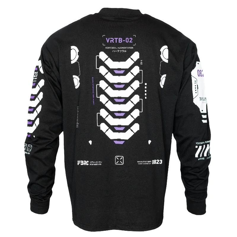 Breezy Comfort VRTB-02P Black Long Sleeve T