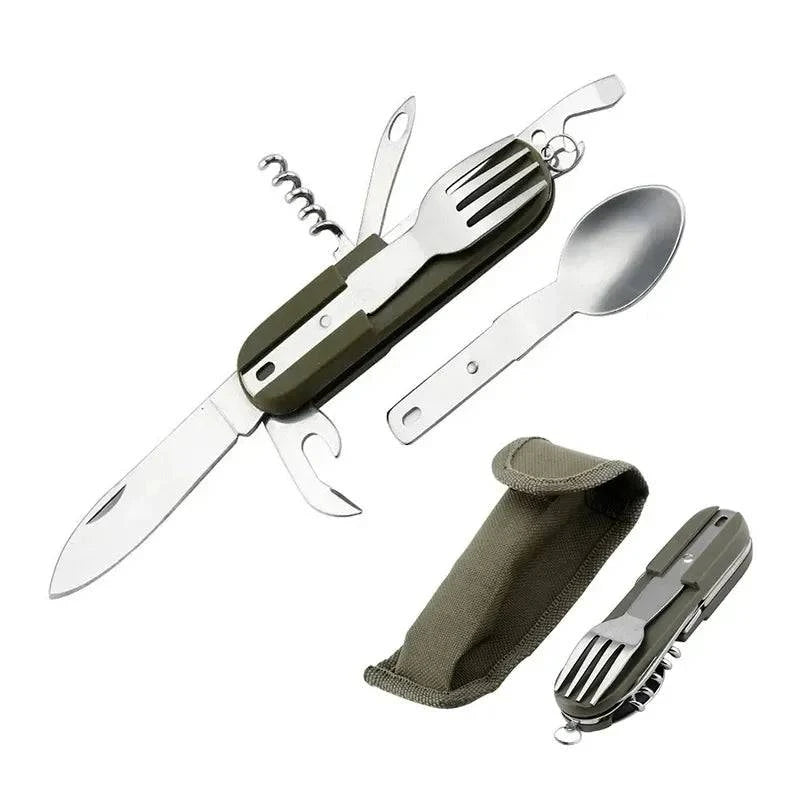 Design Perception Camping Cutlery Stainless Steel Folding Knife Fork Spoon Portable Outdoor Tableware Camping Equipmen Design Perception Camping Cutlery Stainless Steel Folding Knife Fork Spoon Portable Outdoor Tableware Camping Equipmen