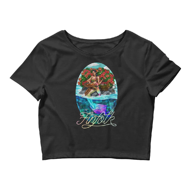 Effortless Wear Guardian Mermaid Crop Tee