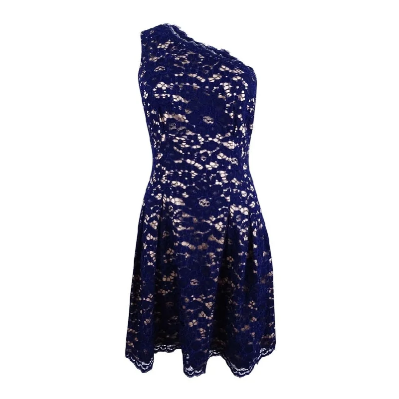 Light Comfort Vince Camuto Women's One-Shoulder Lace Dress
