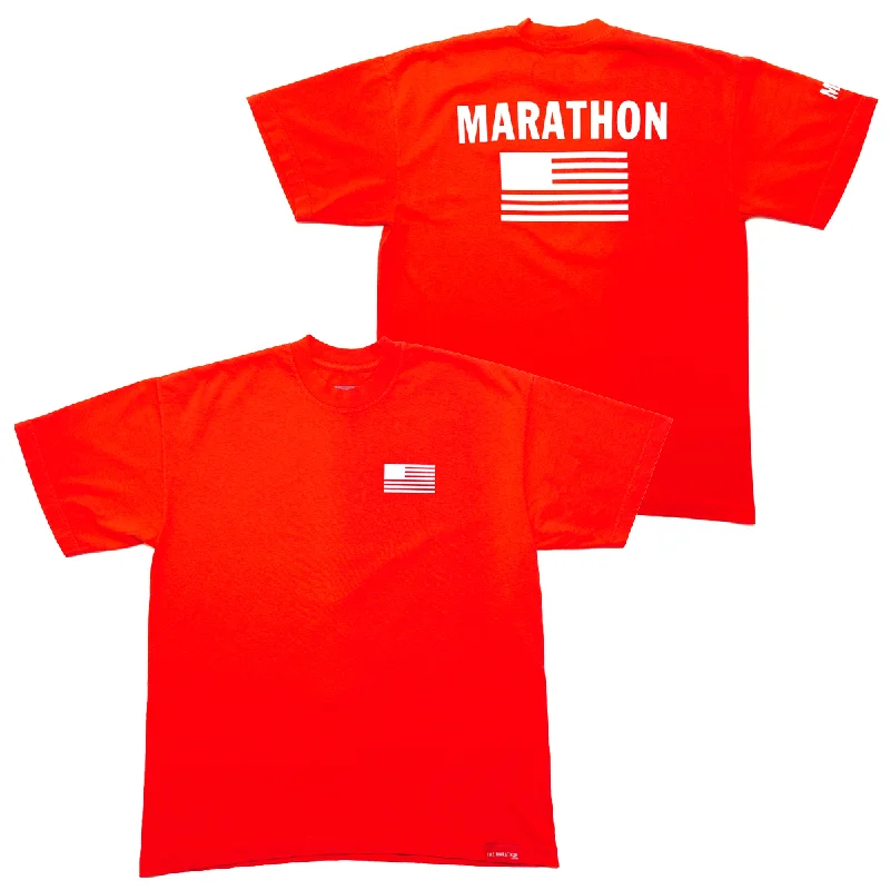 Sports And Leisure TMC Color Block Flag T-shirt - Red/White