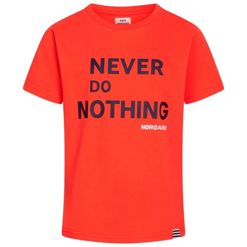 Easy Style Mads Nørgaard NDN Thorlino T-Shirt Cherry Tomato