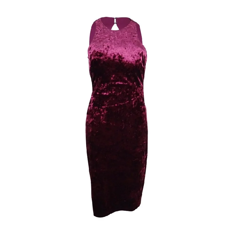 Chic Comfort Nightway Women's Velvet Cutout-Back Bodycon Dress