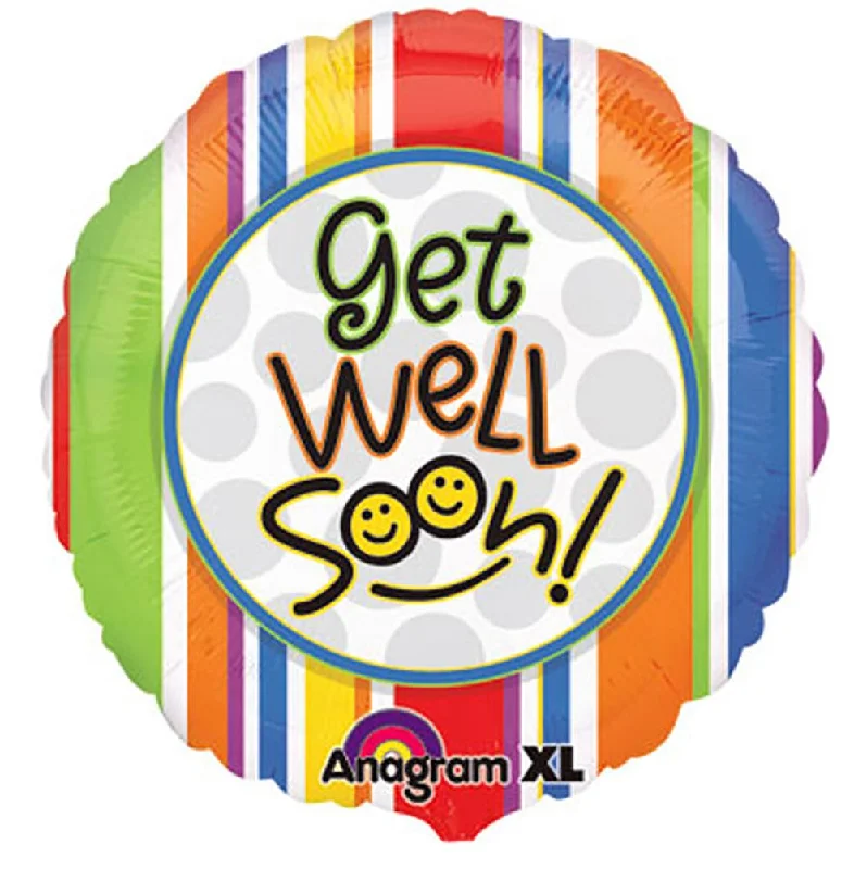 Floral Prints 18 inch GET WELL SOON SMILES