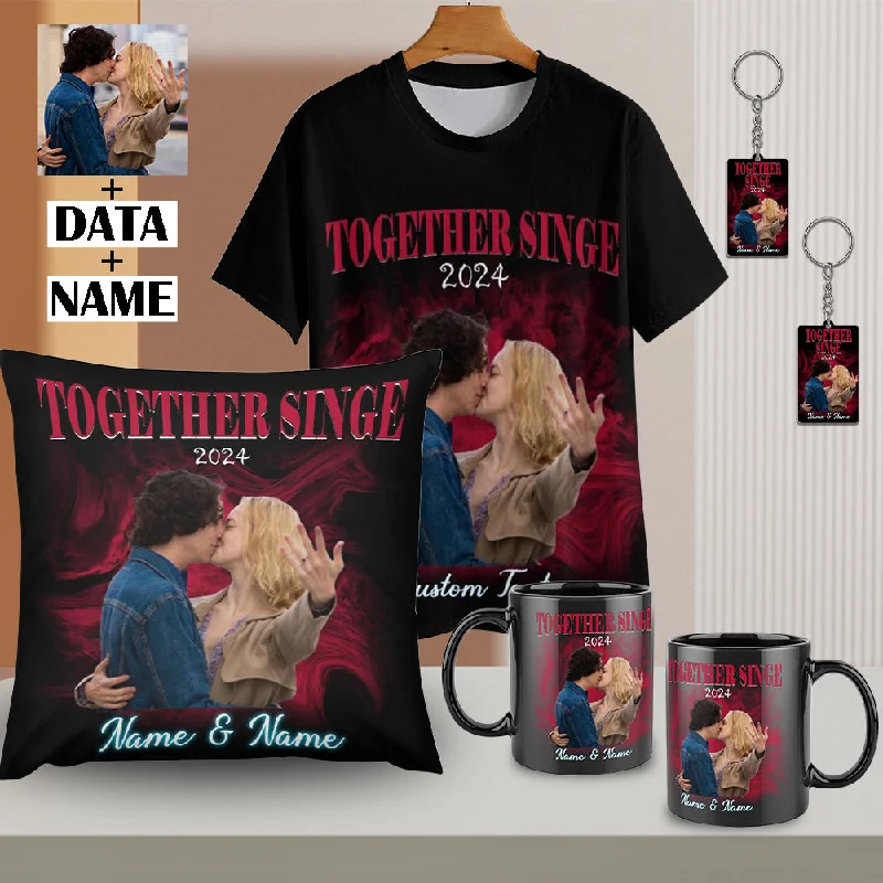 Feminine Charm Custom Photo&Text Valentines Day Gifts T-Shirts 11OZ Mug Pillow Case Acrylic Keychain Set of 4 Feminine Charm Custom Photo&Text Valentines Day Gifts T-Shirts 11OZ Mug Pillow Case Acrylic Keychain Set of 4