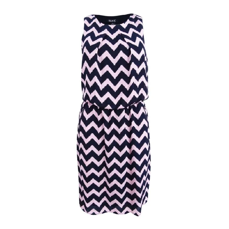 Youthful Style SL Fashions Women's Sleeveless Printed Sheath Dress