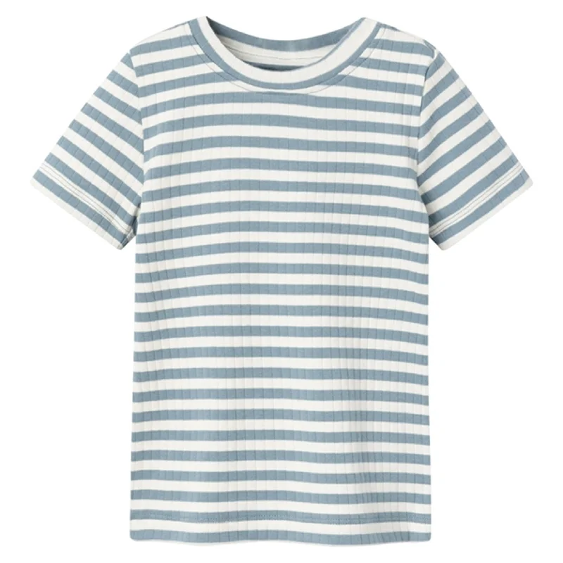 Elegant And Lazy Name it Smoke Blue Henrak Slim T-Shirt