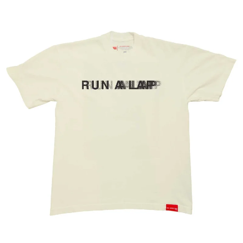 Effortless Comfort Run A Lap Blurred T-shirt - Bone/Black