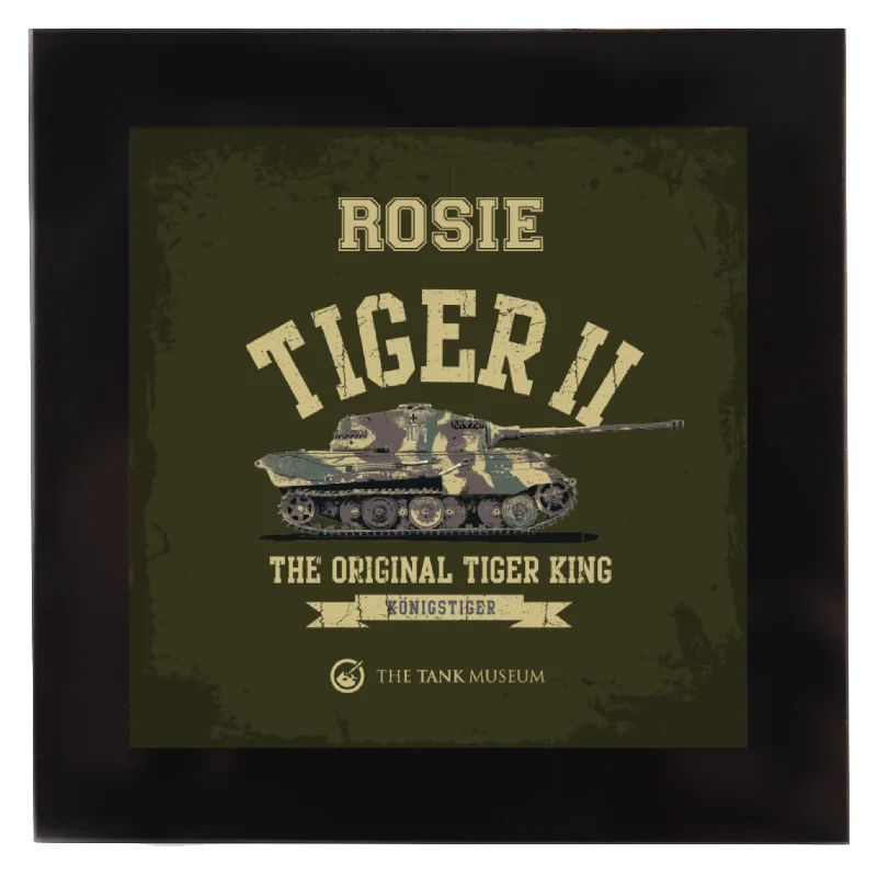 Fresh And Capable Tiger II Square Coaster