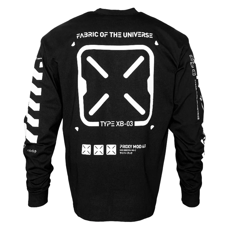 Soft Knitwear XB-03 Black Long Sleeve T