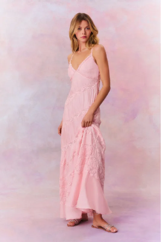 Modern Comfort Idalia Habotai Silk Maxi Dress