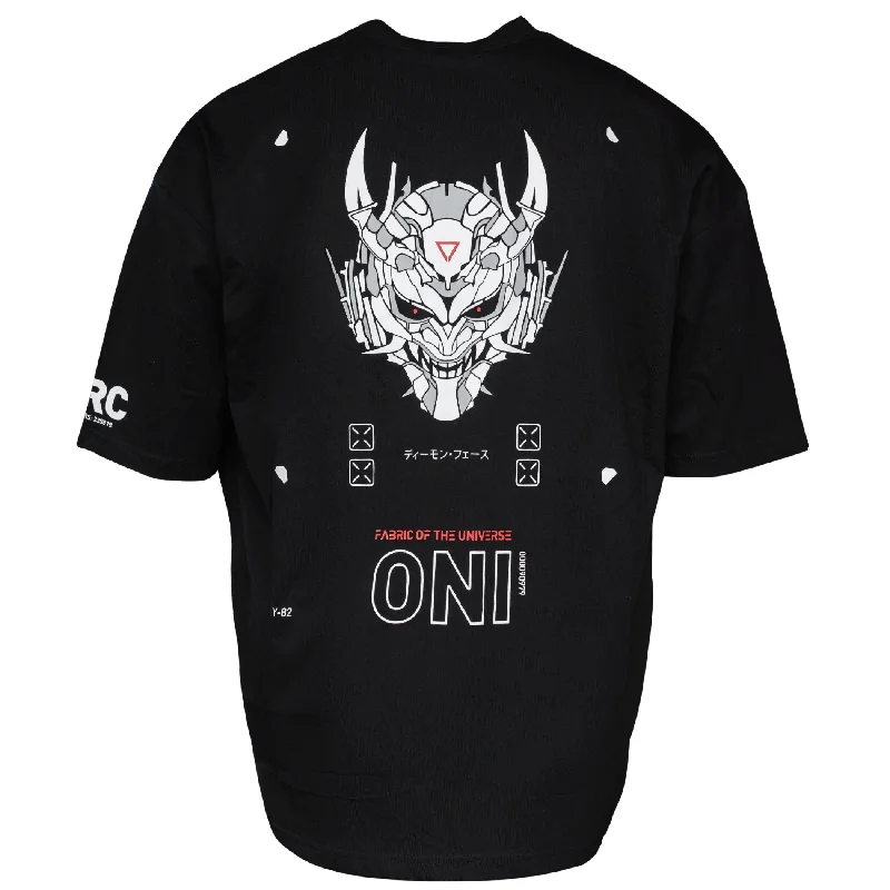 Simple Comfort ONI Black Oversized Short Sleeve T