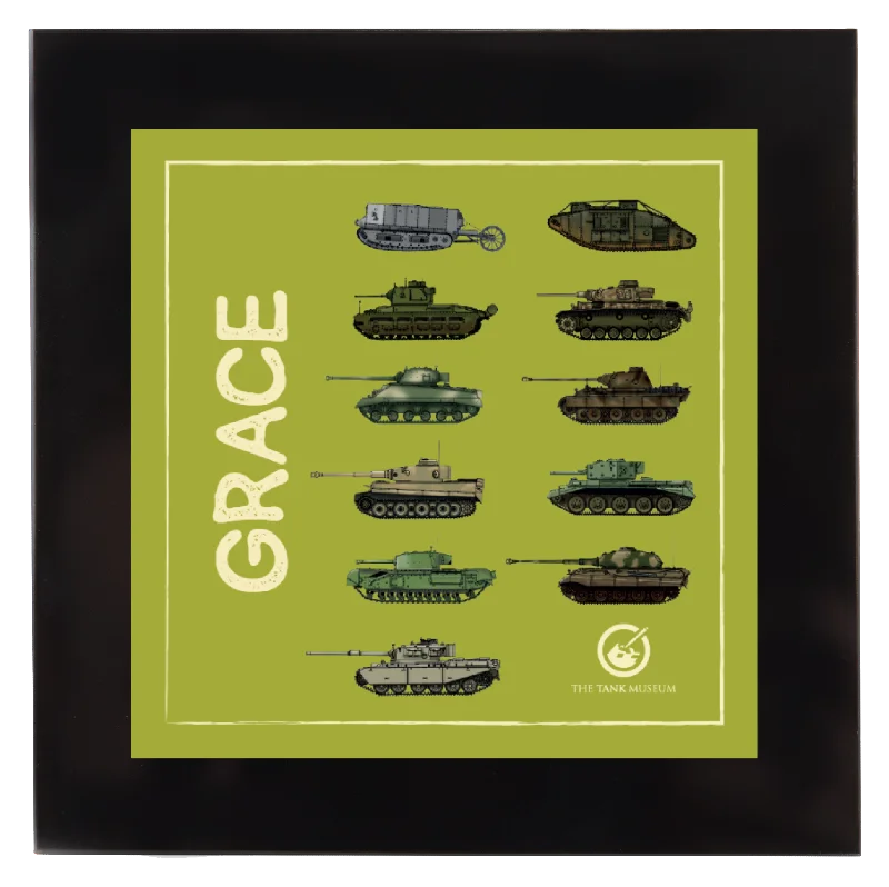 Cute Design Tanks Square Coaster