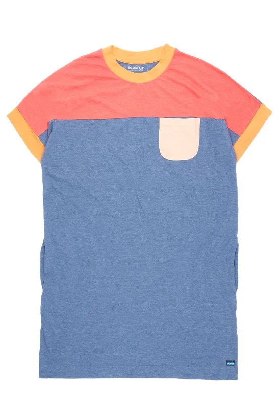 Cozy Layers KAVU Women's Cut Back T-Shirt Dress - Fruit Mix