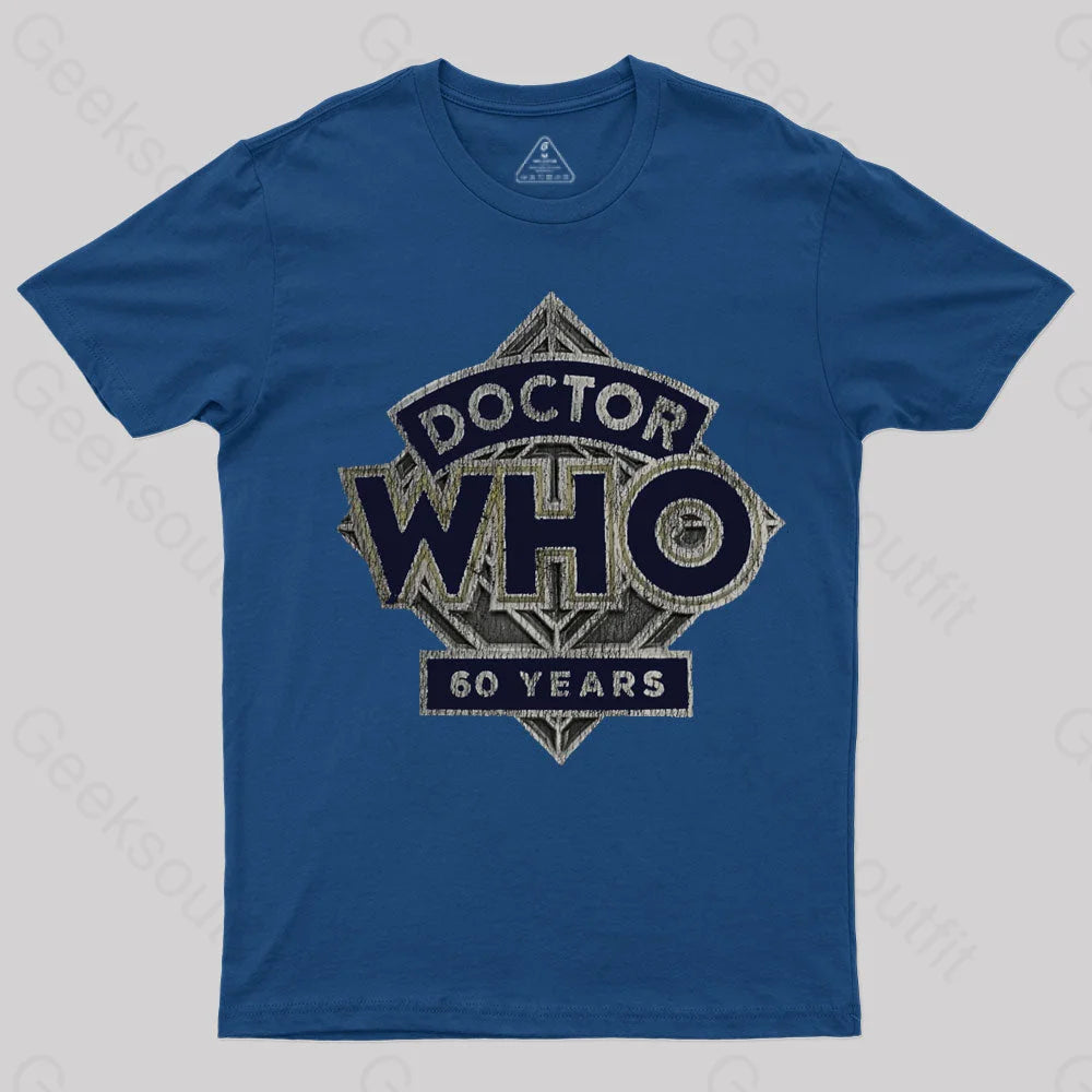 Minimal Style Vintage Doctor Who 60th Anniversary Geek T-Shirt