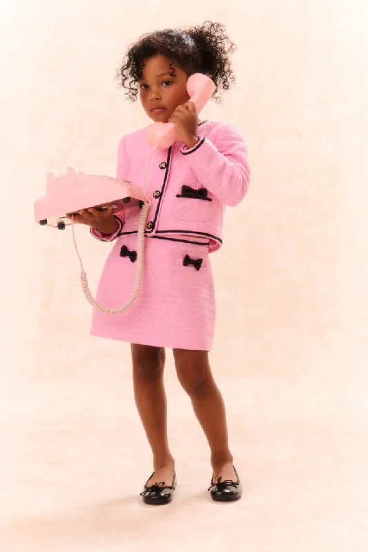 Fashionable And Versatile Girls Verita Tweed Bow Skirt