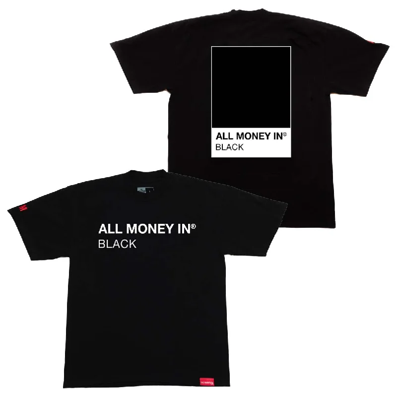 Fashion Must-have All Money In Black Pantone T-shirt - Black