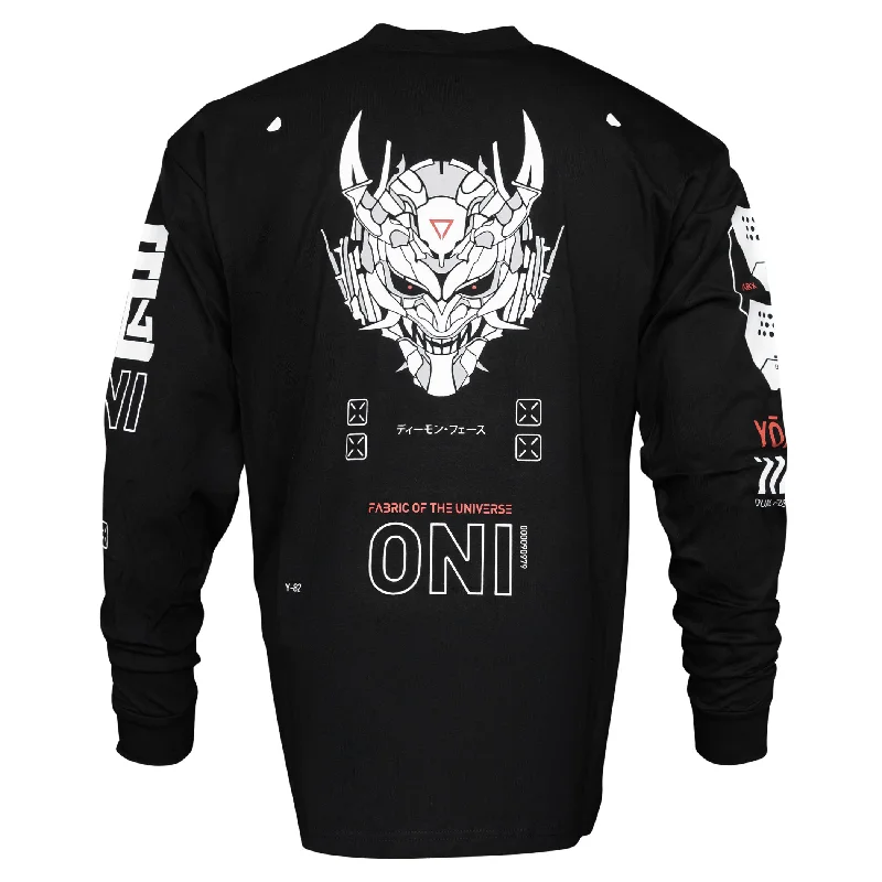 Relaxed Tops ONI Black Long Sleeve T