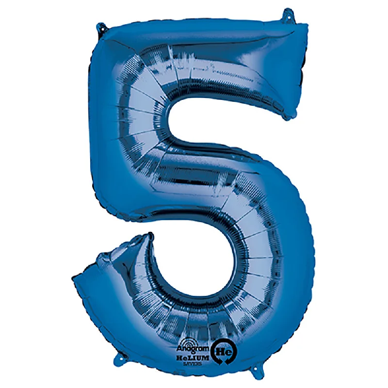 Basic Comfort 34 inch NUMBER 5 - ANAGRAM - BLUE