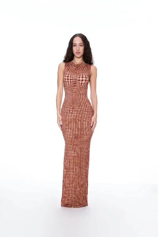 Exclusive Customization SELENA DRESS - WARPED PLAID