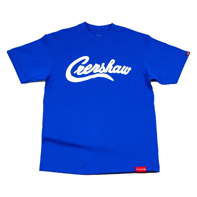 Bottom And Versatile Limited Edition Crenshaw T-Shirt - Royal/White
