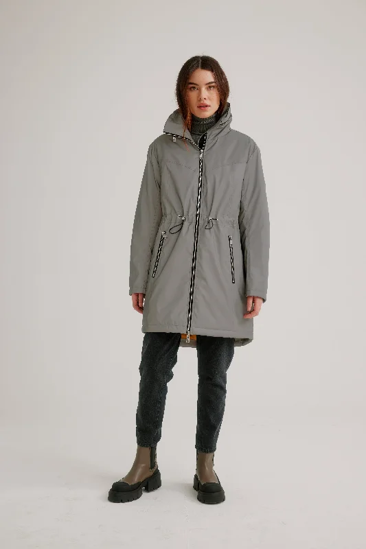 Sports And Leisure Nikki Jones Reflective Anorak with Hidden Hood and Quilted Lining K5580RO-290 Silver Sports And Leisure Nikki Jones Reflective Anorak with Hidden Hood and Quilted Lining K5580RO-290 Silver