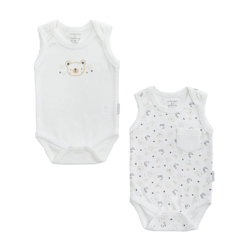 Elegant And Lazy White 2pc LWB Bodysuit Set