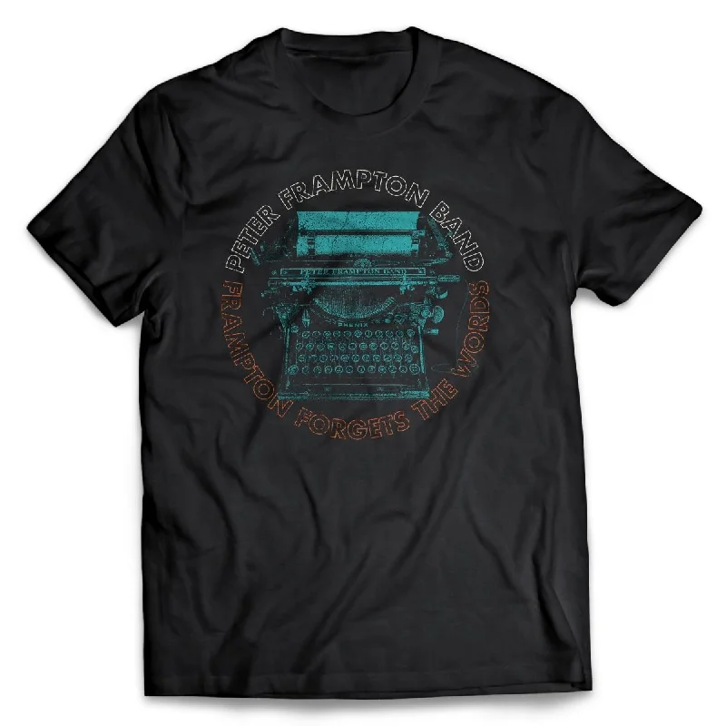 Luxe Comfort Frampton Forgets the Words Distressed Tee - Black