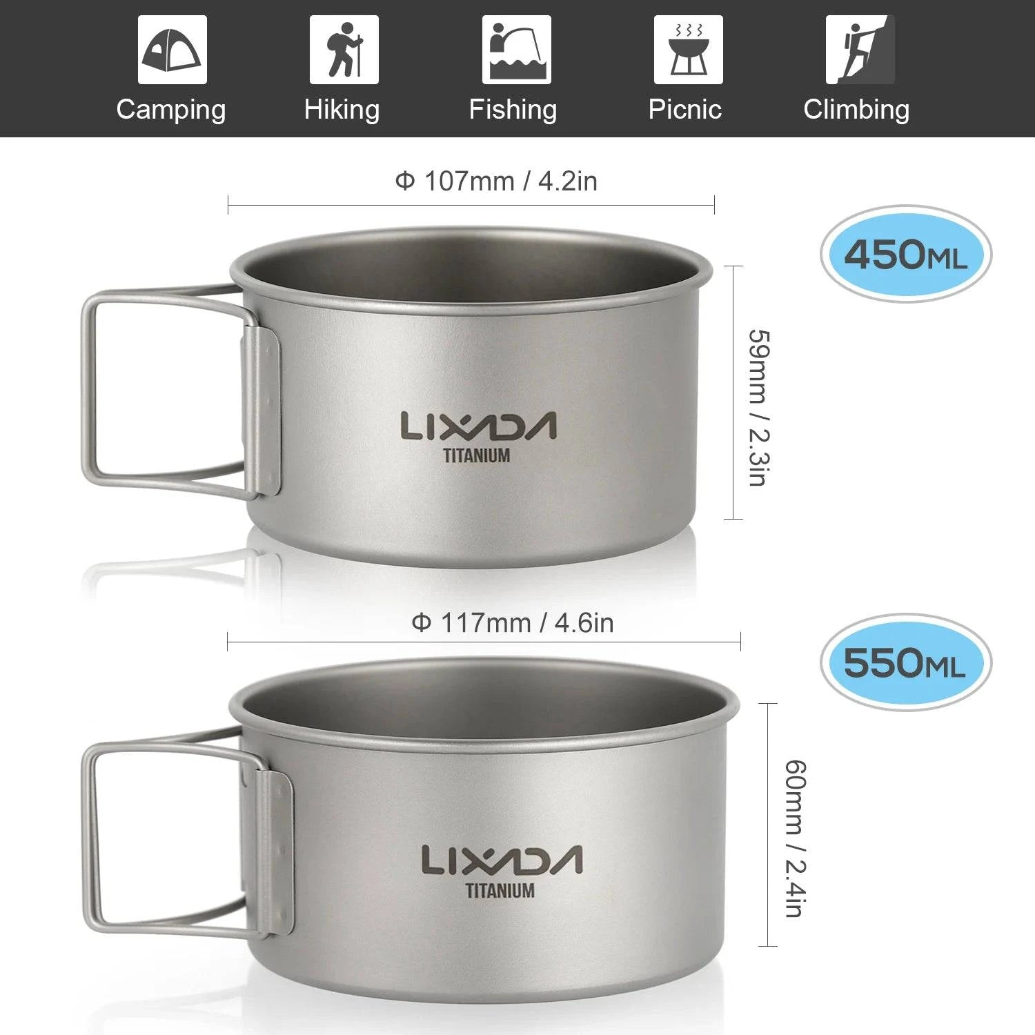 450ML and 550ML