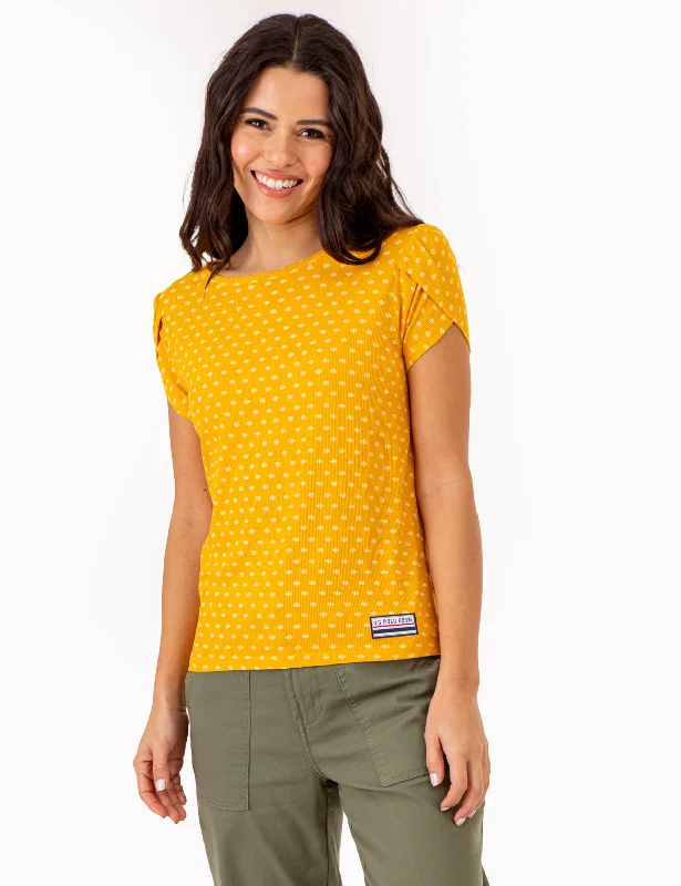 Youthful PRINTED TULIP SLEEVE TOP