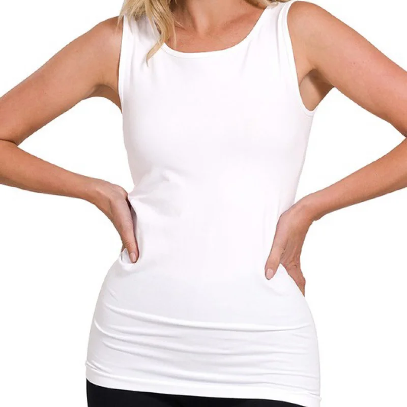 Fresh And Simple Good Start Seamless Tank Top White