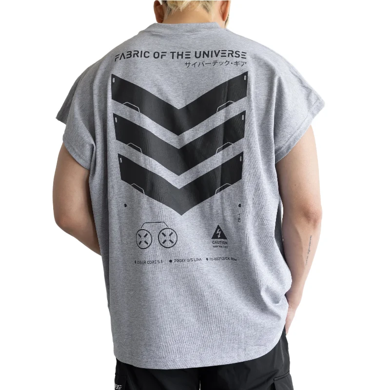 Soft Looks V3-3 Grey Oversized Sleeveless T