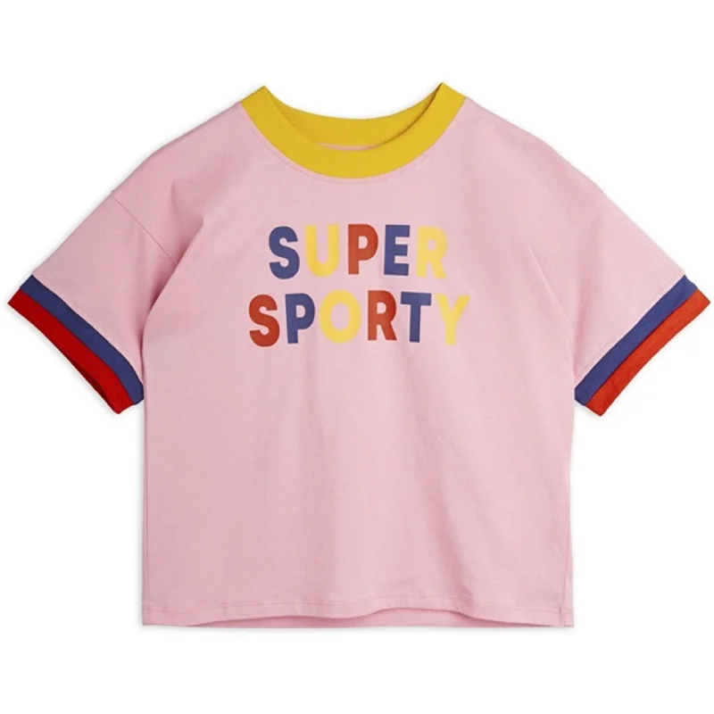 Relaxed Weekend Wear Mini Rodini Pink Super Sporty Sp T-shirt
